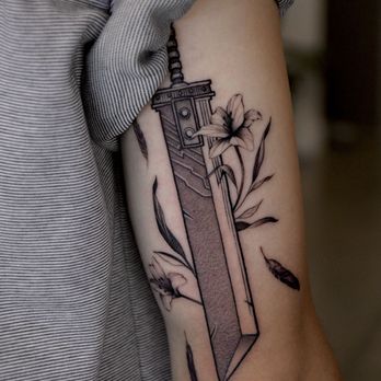Inkxtreme Tattoo - Buster Sword done by Gary at inkxtreme - Tattoo Near Me - Upland, California Inkxtreme Tattoo - Buster Sword done by Gary at inkxtreme - Tattoo Near Me - Upland, California