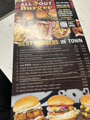 Menu photo 2 All Out Burger Ottawa, ON