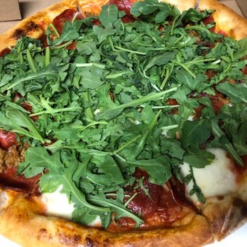 Boca Pizzeria - Novato - Fennel Sausage and Pepperoni Pizza with arugula (Door Dash) - Pizza Near Me - Novato, California