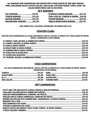 Menu photo 6 Susie's Skyway Restaurant Prescott, AZ Menu photo 6 Susie's Skyway Restaurant Prescott, AZ