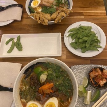 Miso Good Ramen - Top Bowl: Snow Crab Ramen Bottom Bowl: Kimchi Ramen w/ extra side of kimchi & lime - Ramen Near Me - Santa Rosa, California Miso Good Ramen - Top Bowl: Snow Crab Ramen Bottom Bowl: Kimchi Ramen w/ extra side of kimchi & lime - Ramen Near Me - Santa Rosa, California