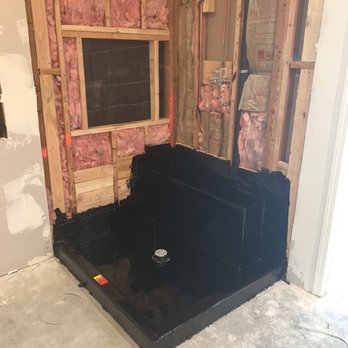 Elite Shower Pans - a view of a bathroom under construction - General Contractors Near Me Elite Shower Pans - a view of a bathroom under construction - General Contractors Near Me