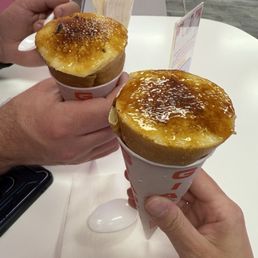 Salted caramel crunch and crepe brûlée
