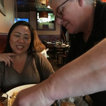 Al Dente Restaurant - Vodka sauce and carbonara!   Cheese being added by Joanne. - Italian Near Me - Boston, Massachusetts