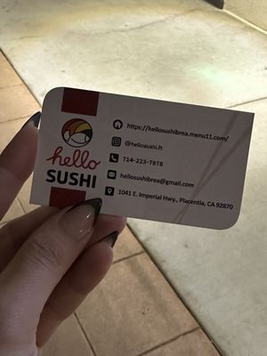 Menu photo 6 Hello Sushi Brea Placentia, CA