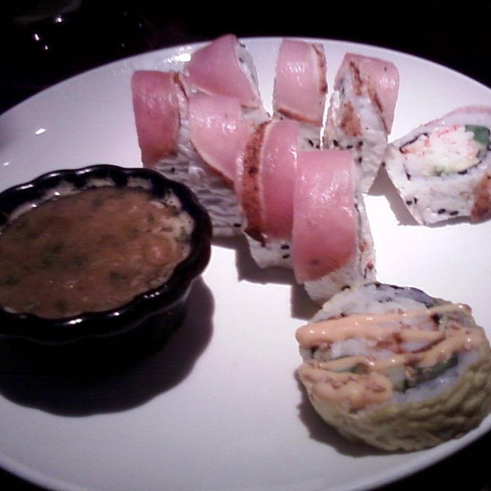 Sushi Lounge - Poway - Tsunami Roll (with one piece from a Cajun Shrimp Roll) - Sushi Bars Near Me - Poway, California