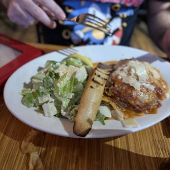 Back 40 Ranch House Grill - Lasagna with Cesar salad - Bars Near Me - Heber City, Utah