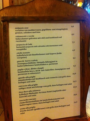 Menu photo 2 Ristorante La Montanara Berlin, BE Menu photo 2 Ristorante La Montanara Berlin, BE