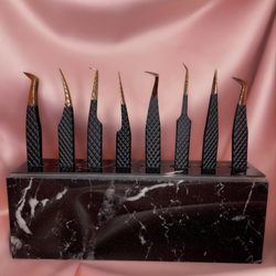 Goated Lash LA - 8 TWEEZERS & STAND