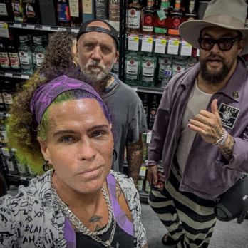 Luekens Wine & Spirits - Me and two people with liquor bottles - Beer, Wine & Spirits Near Me - Tampa, Florida
