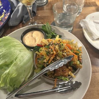 Moxies - Cashew Chicken Lettuce Wrap - New American Near Me - Boston, Massachusetts Moxies - Cashew Chicken Lettuce Wrap - New American Near Me - Boston, Massachusetts