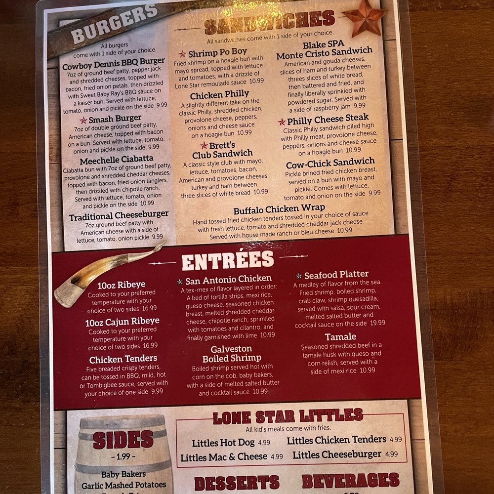 Lonestar Schooner Bar and Grill - Menu - Sports Bars Near Me - Tupelo, Mississippi Lonestar Schooner Bar and Grill - Menu - Sports Bars Near Me - Tupelo, Mississippi