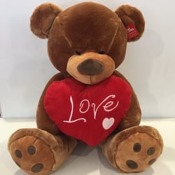 Pretty Petals - Super cute teddy bear with love, great idea for valentine's, call us on 82727778 or visit website www.prettypetals.com.au