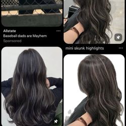 Eskandalo - reference photos of what i asked for (NOT the work of the salon)