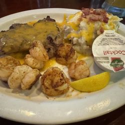 Beef 'O' Brady's - Surf and Turf with loaded mash