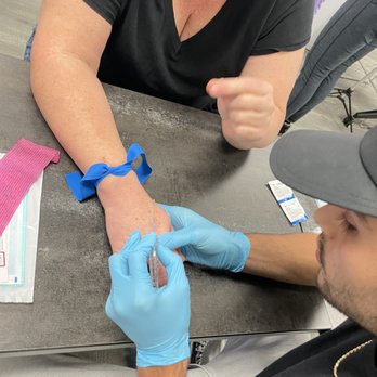 Balance Training Academy - Practicing IV skills at our Community Open IV Skills Lab - CPR Classes Near Me