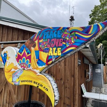 Roscoe Beer Company - a colorful sign for a bar - Breweries Near Me - Roscoe, New York