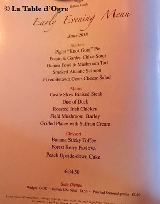 Menu photo 8 Belleek Castle Belleek, MO