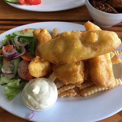 Breakers Cafe & Bar - Double up special on their fish and chips( 2 extra pieces)