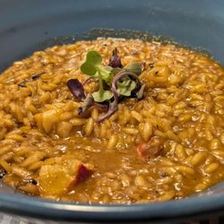 La Cantonada - Lobster risotto - Perfectly cooked. Al dente with fish stock. Tastes of the sea. A+
