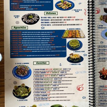 Aguachiles - Menu - Seafood Near Me - San Antonio, Texas