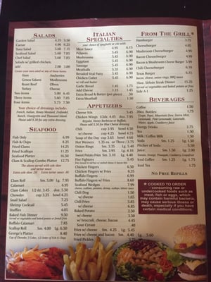 Menu photo 5 George's Pizza 'N Pub Pascoag, RI Menu photo 5 George's Pizza 'N Pub Pascoag, RI
