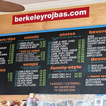 Rojbas Grill - Menu - Mediterranean Near Me - Berkeley, California