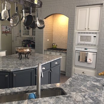 Azul Aran Granite From Dela Tile Transformed Our Kitchen Yelp