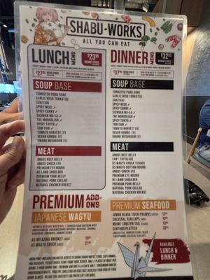 Menu photo 3 SHABU-WORKS® San Marcos, CA Menu photo 3 SHABU-WORKS® San Marcos, CA