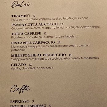 Da Angelino - Menu - Italian Near Me - Coconut Grove, Florida