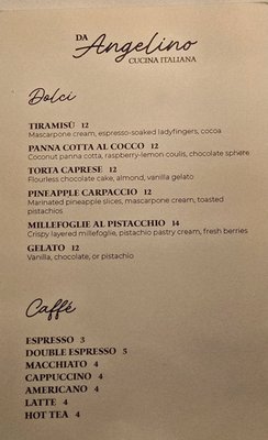 Menu photo 1 Da Angelino Coconut Grove, FL