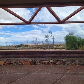 Food for Thought Cafe - View from the inside to the highway - Cafes Near Me - Joshua Tree, California Food for Thought Cafe - View from the inside to the highway - Cafes Near Me - Joshua Tree, California