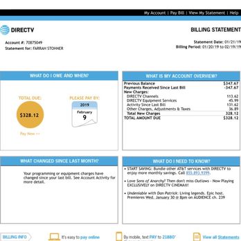 DIRECTV - I have 1 Tv paying over 300.00 a month, and they insult me saying i am not able to afford their services. Who wants to afford $300 a month - Television Service Providers Near Me DIRECTV - I have 1 Tv paying over 300.00 a month, and they insult me saying i am not able to afford their services. Who wants to afford $300 a month - Television Service Providers Near Me