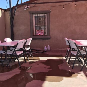 Don Pedro's Peruvian Bistro - tables and chairs outside - Food Trucks Near Me - Tucson, Arizona Don Pedro's Peruvian Bistro - tables and chairs outside - Food Trucks Near Me - Tucson, Arizona