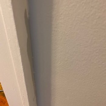 Cook's Plastering - See the paint on the molding piece. They did not use the blue painter's tape anywhere and the job is very sloppy. - Painters Near Me - Taylor, Michigan Cook's Plastering - See the paint on the molding piece. They did not use the blue painter's tape anywhere and the job is very sloppy. - Painters Near Me - Taylor, Michigan