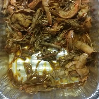 Alegrias Seafood - Placed an order to go of Media Charola de langostinos and this is the discusting food I opened at home! !!!!!! - Seafood Near Me - Chicago, Illinois