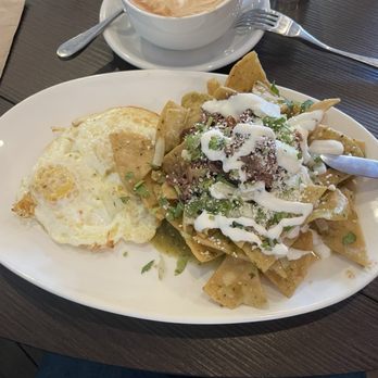 Beach Plum Kitchen - Machaca Green Chilaquiles - New American Near Me - Carlsbad, California