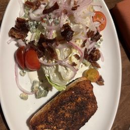 Wedge Salad w/ Blackened Salmon Wedge Salad w/ Blackened Salmon