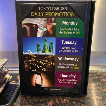 Tokyo Garden - Drink specials - Sushi Bars Near Me - Downey, California Tokyo Garden - Drink specials - Sushi Bars Near Me - Downey, California