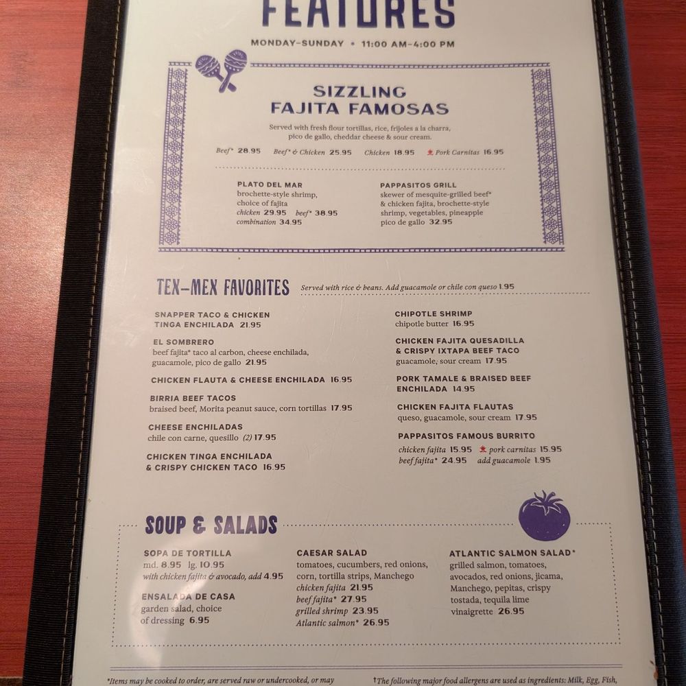 Pappasitos Cantina - Lunch Menu - Tex-Mex Near Me - Houston, Texas Pappasitos Cantina - Lunch Menu - Tex-Mex Near Me - Houston, Texas