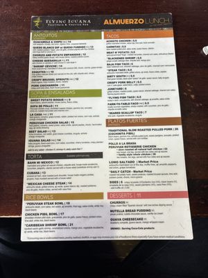 Menu photo 8 Flying Iguana Neptune Beach, FL