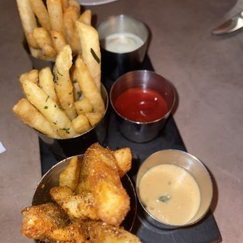 Bourbon Steak - Complementary fries with dipping sauce - Steakhouses Near Me - New York, New York Bourbon Steak - Complementary fries with dipping sauce - Steakhouses Near Me - New York, New York