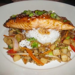 Lazy Dog Restaurant & Bar - Salmon Dinner