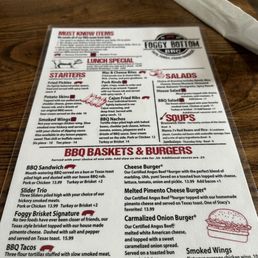 Food menu