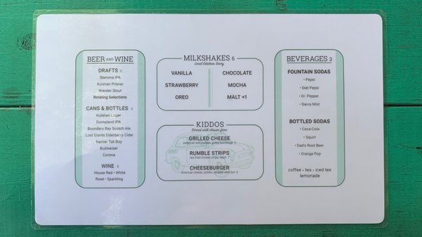 Menu photo 2 The Filling Station Bellingham, WA