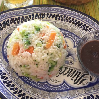 Rincón Poblano - Rice with vegetables and side of beans - Bars Near Me - Tulum, ROO