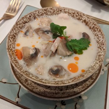 Eat Thai Restaurant - Tom Kha Gai a hot and sour coconut soup - Thai Near Me - High Wycombe, BKM