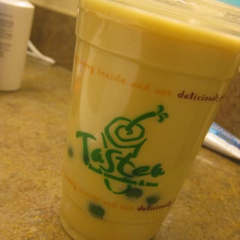Tastea - Green milk tea with almond jello and boba - Juice Bars & Smoothies Near Me - Garden Grove, California
