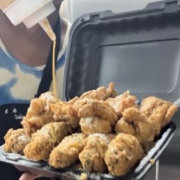 Fried fish and wings Fried fish and wings