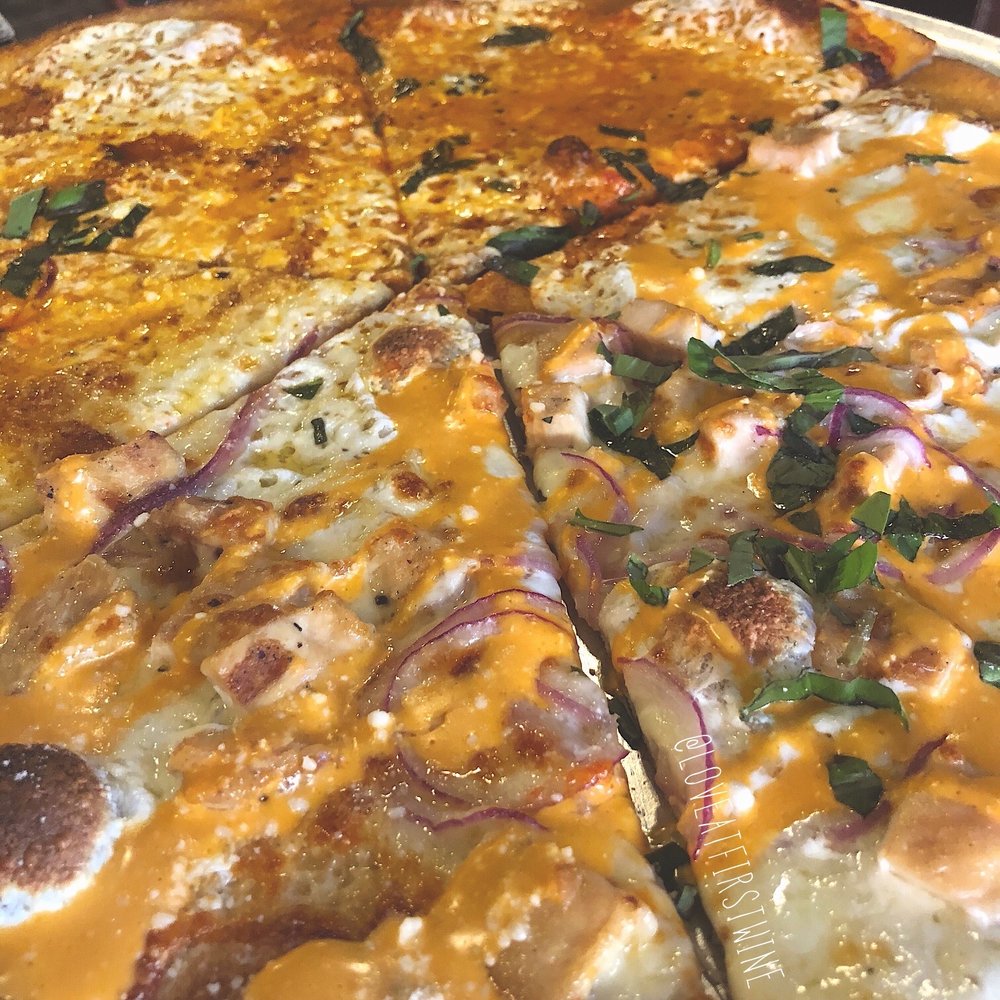 Napoli's Pizza - Half Buffalo chicken, half margarita - Pizza Near Me - Hoboken, New Jersey Napoli's Pizza - Half Buffalo chicken, half margarita - Pizza Near Me - Hoboken, New Jersey